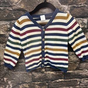H&M Multicolor Striped Kids Cardigan